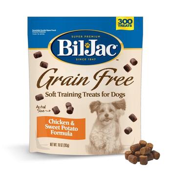 Bil-Jac Grain Free Soft Training Treats for Dogs Chicken and Sweet Potato Formula
