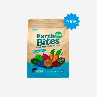 Earthborn Holistic EarthBites Grain Free Treats for Dogs Crunchy Salmon Meal Recipe