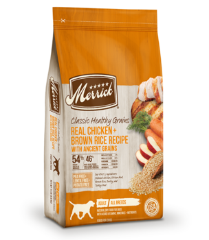 Merrick Classic Healthy Grains Real Chicken + Brown Rice Recipe with Ancient Grains Dry Dog Food