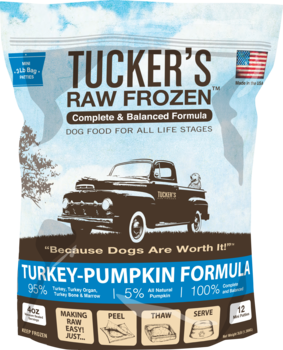 Tucker's Raw Frozen Turkey-Pumpkin Formula for Dogs