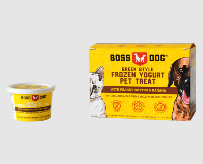 Boss Dog Greek Style Frozen Yogurt Pet Treat-with Peanut Butter & Banana