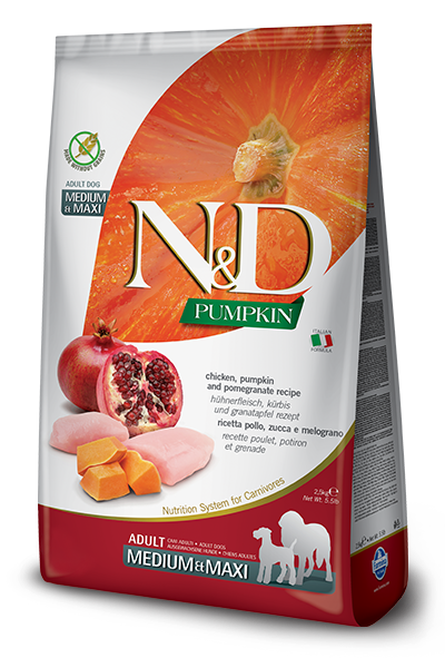 Farmina N&D Grain Free Canine Chicken & Pomegranate Adult Medium & Maxi