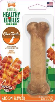 Nylabone Healthy Edibles Bacon Dog Bone Chew Treats