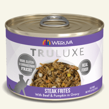 Weruva TruLuxe Steak Frites with Beef & Pumpkin in Gravy for Cats