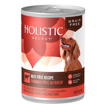 Holistic Select® Grain Free Beef Pâté Recipe Dog Food