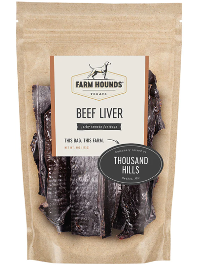 Farm Hounds Beef Liver Jerky Treats for Dogs