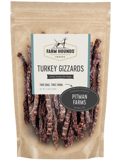 Farm Hounds Turkey Gizzard Sticks Jerky Treats for Dogs