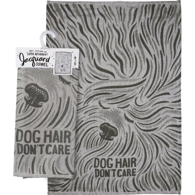 Primitives by Kathy Kitchen Towel-Dog Hair Don't Care