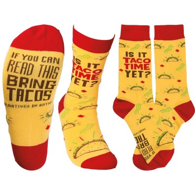 Primitives by Kathy Socks-Is it Taco Time Yet?