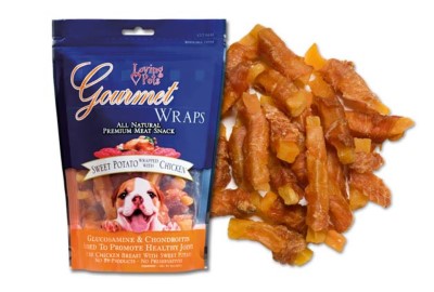Gourmet Chicken-Wrapped Sweet Potato Treat for Dogs