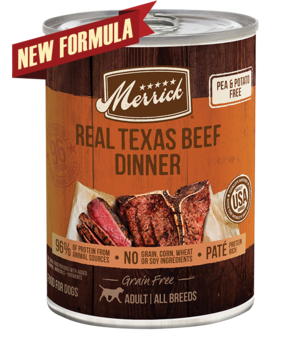 Merrick Grain Free Real Texas Beef Dinner Canned Dog Food
