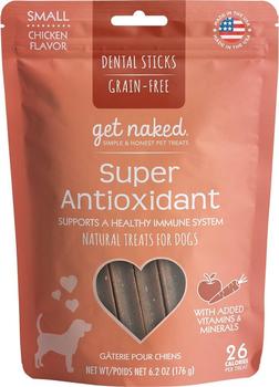 Get Naked® Dental Chew Sticks, Super Antioxidant, Small