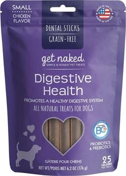 Get Naked® Dental Chew Sticks, Digestive Health, Small