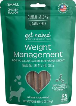 Get Naked® Dental Chew Sticks, Weight Management, Small