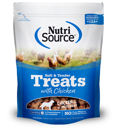 NutriSource®  Soft & Tender Chicken Treats for Dogs