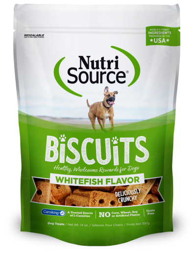 NutriSource® Grain Free Great Lakes White Fish Biscuits for Dogs