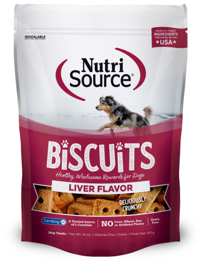NutriSource® Grain Free Biscuits "“ Liver for Dogs