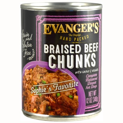 Evanger's Braised Beef Chunks With Gravy for Dogs