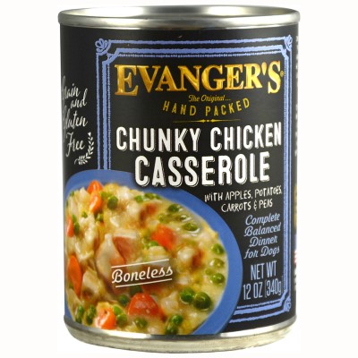 Evanger's Chunky Chicken Casserole Dog Food "“ Packed By Hand!