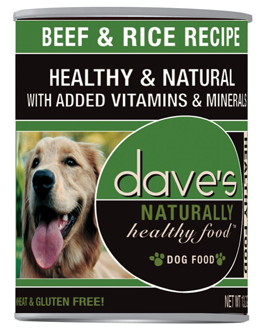 Dave's Naturally Healthy™ Beef and Rice Canned Dog Food