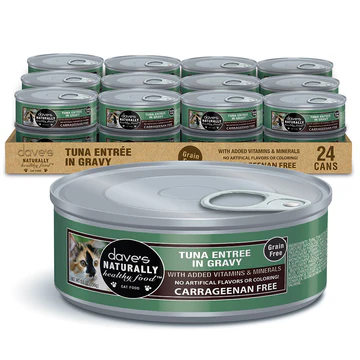 Dave's Naturally Healthy™ Grain Free Canned Cat Food Tuna Entrée in Gravy