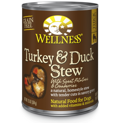 Wellness Homestyle Stew Turkey & Duck Stew with Sweet Potatoes & Cranberries Dog Food