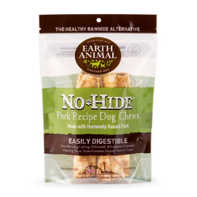 Earth Animal No-Hide® Wholesome Chews Medium-Pork 2 Pack