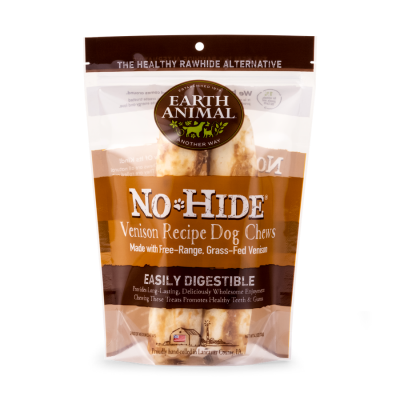 Earth Animal No-Hide® Wholesome Chews Medium-Venison 2 Pack