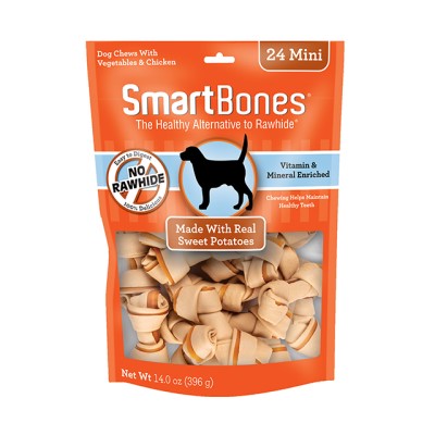 SmartBones Sweet Potato Classic Bone Chews-Mini