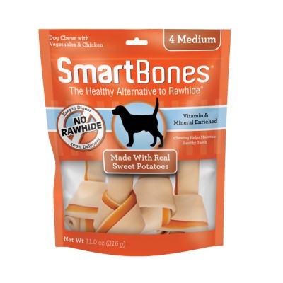 SmartBones Sweet Potato Classic Bone Chews-Medium