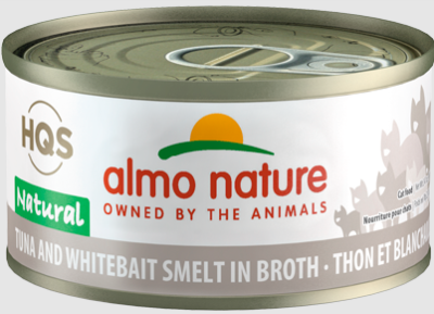 almo nature HQS Natural-Tuna and Whitebait Smelt in Broth