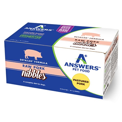 Answers Detailed™ Raw Pork Nibbles for Dogs