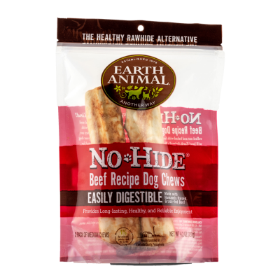 Earth Animal No-Hide® Wholesome Chews Medium-Beef 2 Pack