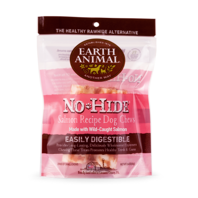 Earth Animal No-Hide® Wholesome Chews Medium-Salmon 2 Pack