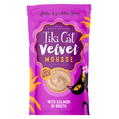 Tiki Cat® Velvet Mousse™-Salmon in Broth