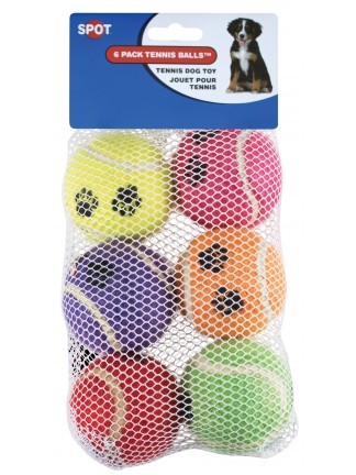 Tennis Ball Dog Toy-6 Pack