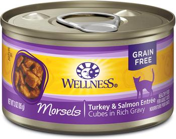 Wellness Complete Health Morsels Turkey & Salmon Entrée Wet Cat Food
