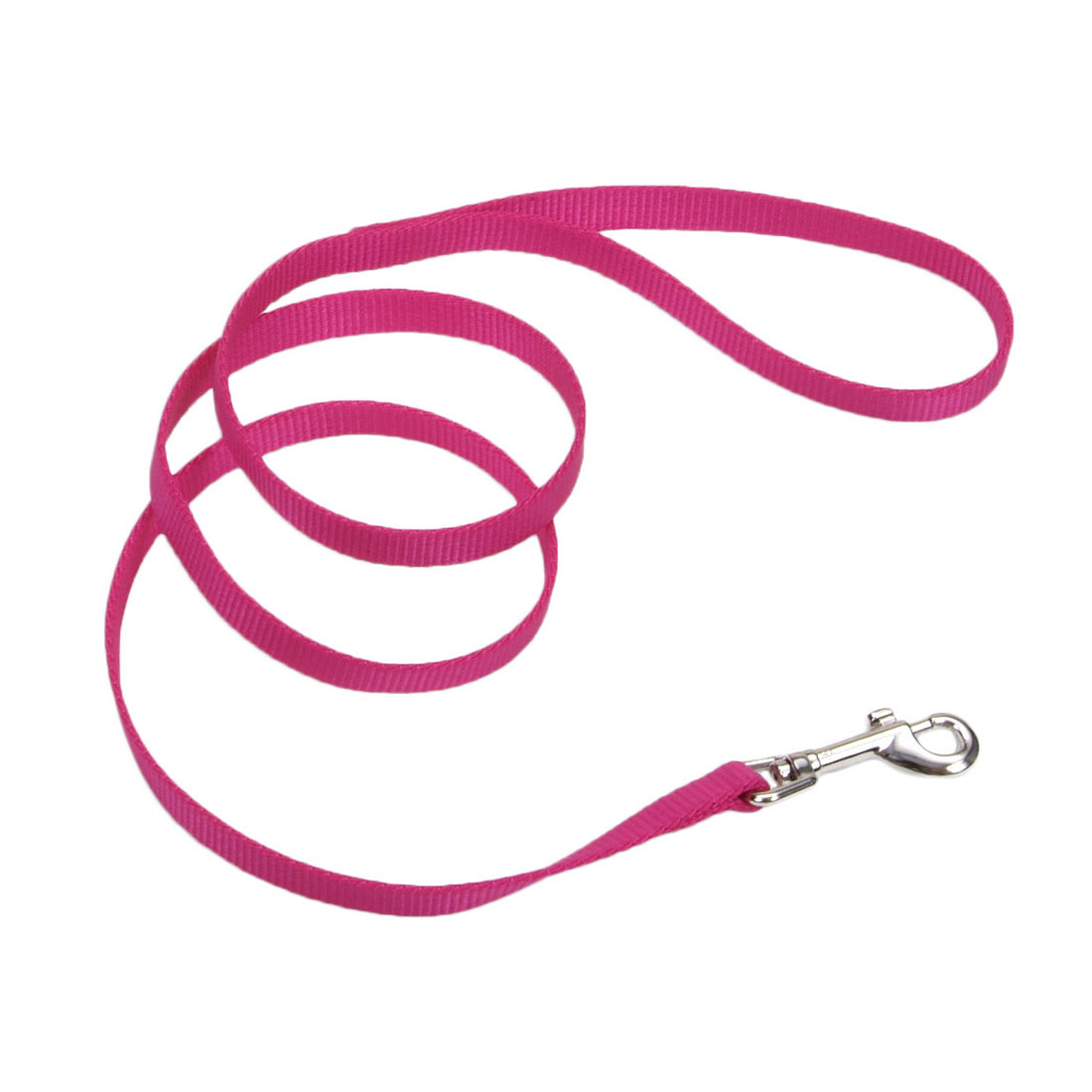 Coastal Single-Ply Dog Leash 5/8"-Pink Flamingo