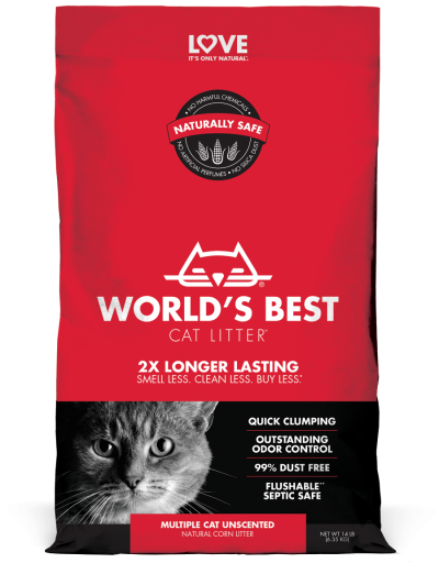 World's Best Cat Litter Multiple Cat Clumping