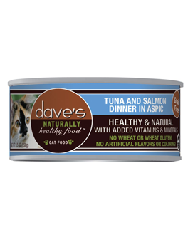 Dave's Naturally Healthy™ Grain Free Canned Cat Food Tuna and Salmon Dinner in Aspic
