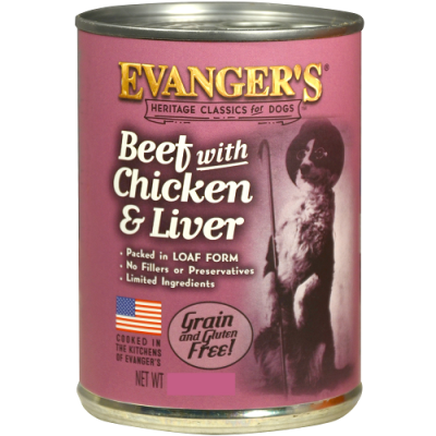 Evanger's Beef With Chicken & Liver Dog Food