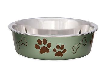Bella Bowls® Metallic Artichoke Dog Bowl