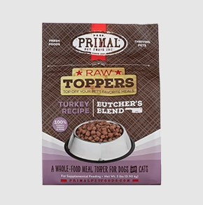 Primal Butcher's Blend Raw Toppers Turkey Recipe