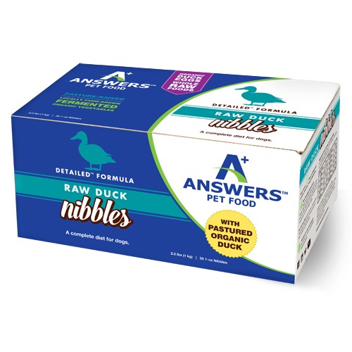 Answers Detailed™ Raw Duck Nibbles for Dogs