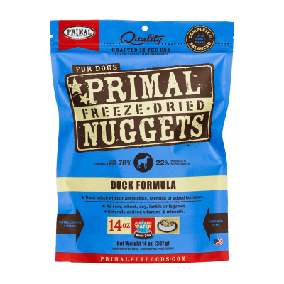 Primal Canine Freeze-Dried Nuggets Duck Formula