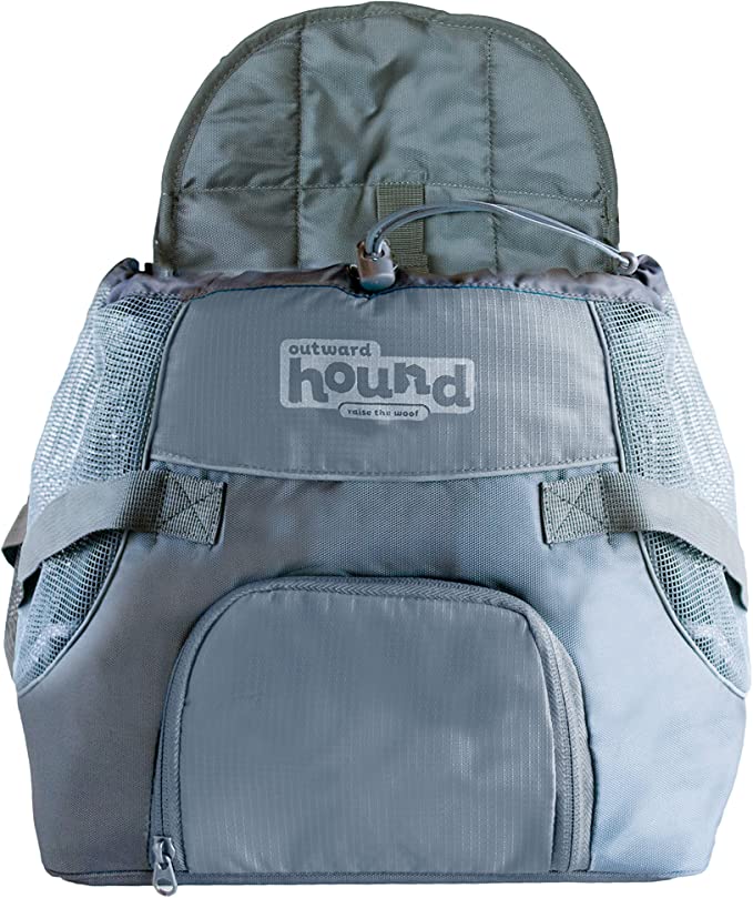 Outward Hound Poochpouch Front Dog Carrier-Grey
