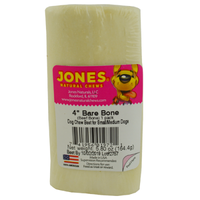 Jones Natural Chews 4" Bare Bone Beef Bone
