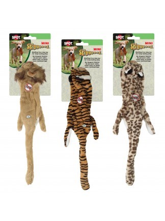 Mini Skinneeez Jungle Cat Dog Toy-Assorted