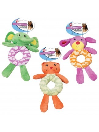 Lil Spots Plush Ring Toy 7.5"-Assorted