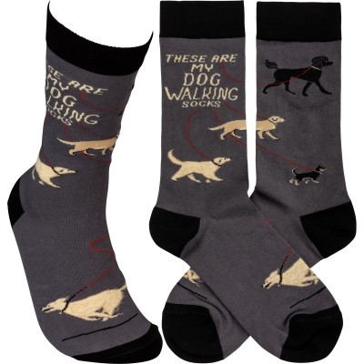 Primitives by Kathy Socks-These are My Dog Walking Socks